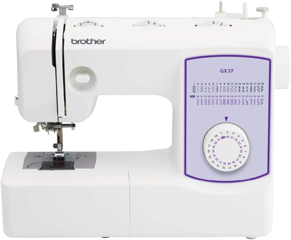 Brother Sewing Machine, GX37, 37 Built-in Stitches, 6 Included Sewing Feet
