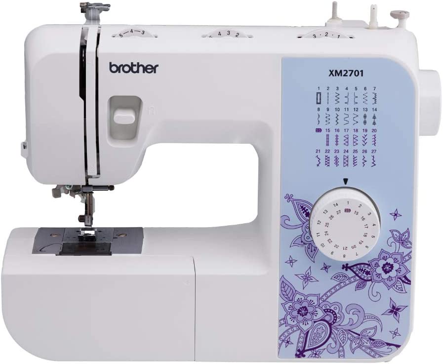 Brother XM2701 Sewing Machine, Lightweight, Full Featured, 27 Stitches, 6 Included Feet