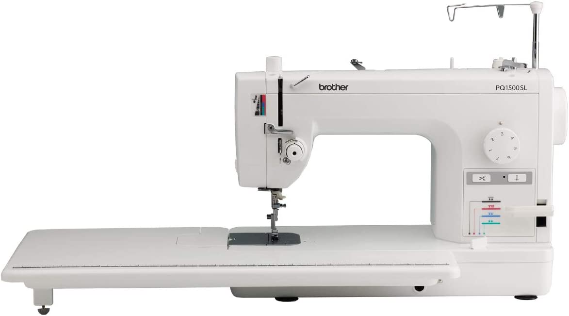 Brother PQ1500SL Sewing and Quilting Machine, Up to 1,500 Stitches Per Minute, Wide Table, 7 Included Feet