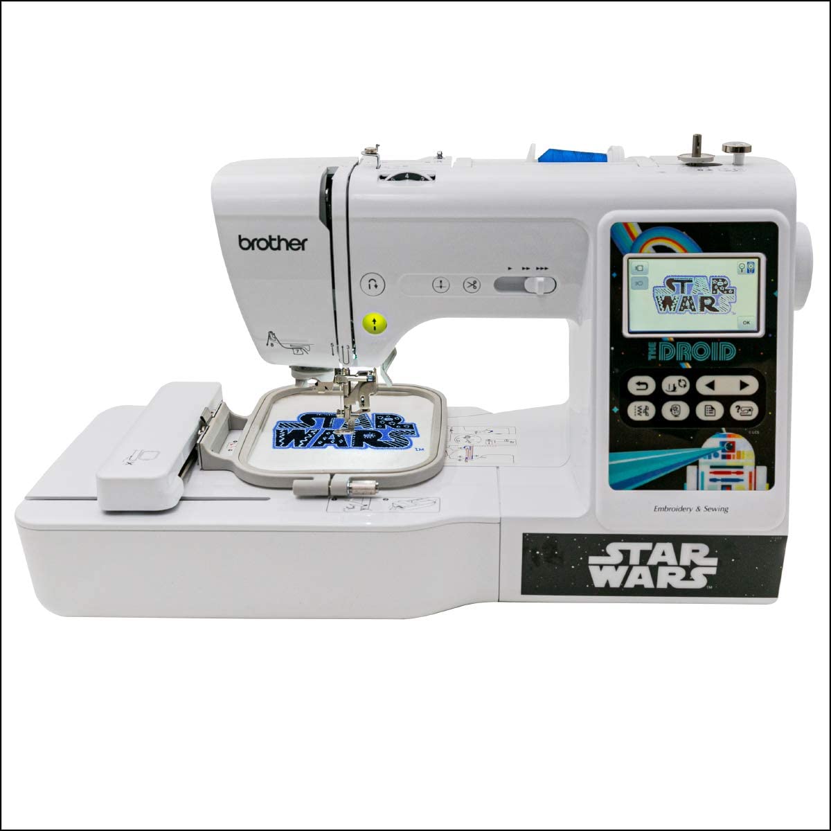 Brother Sewing and Embroidery Machine, 4 Star Wars Faceplates, 10 Downloadable Star Wars Designs, 80 Designs, 103 Built-In Stitches