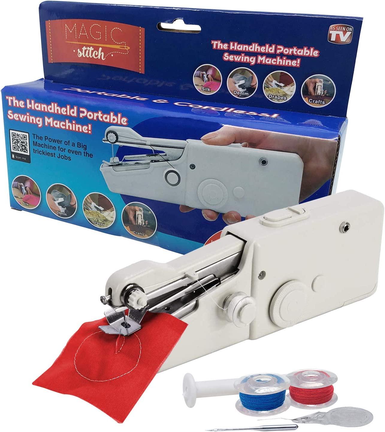 MAGIC STITCH Cordless, Portable, Handheld Sewing Machine
