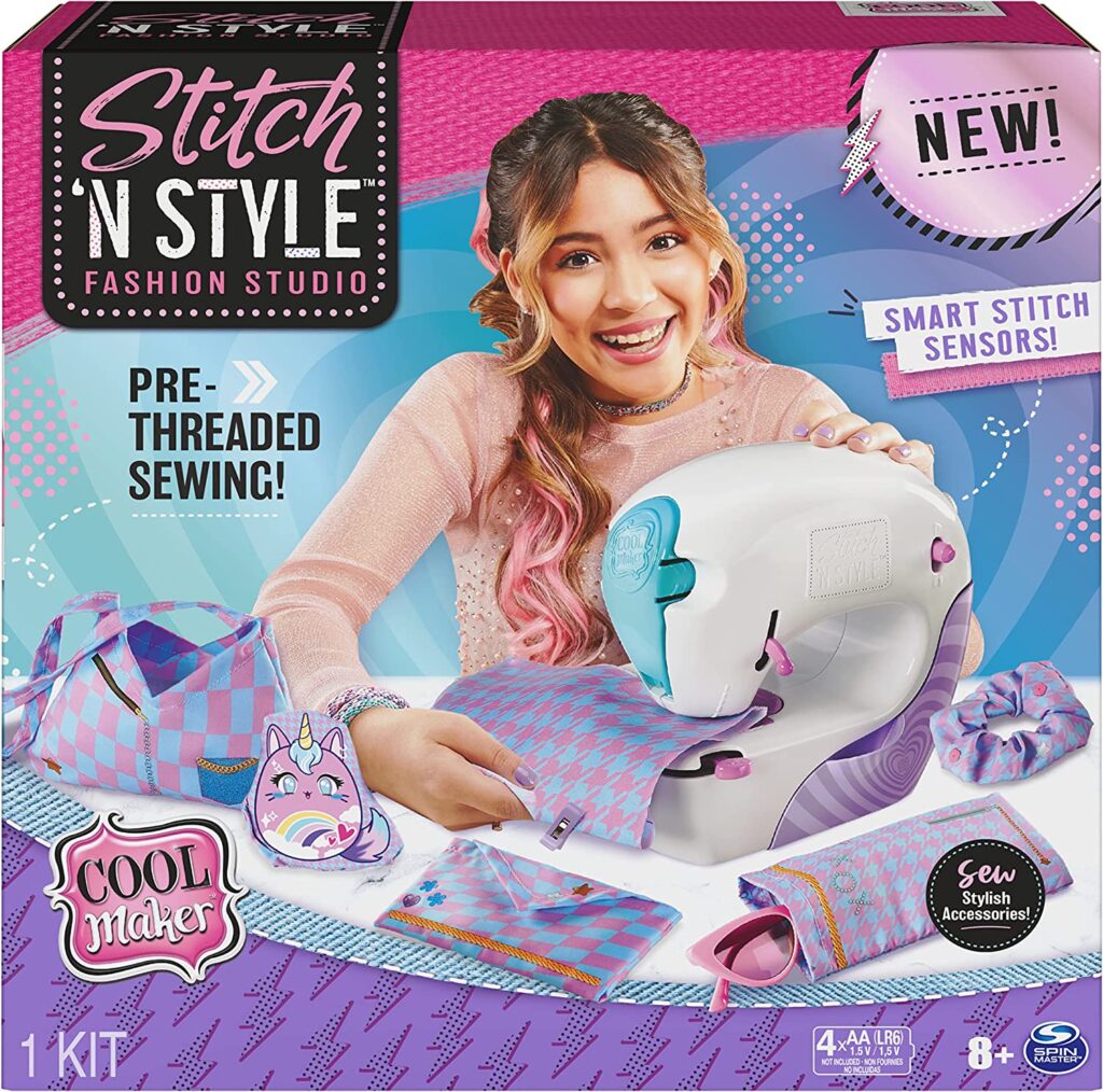 Cool Maker, Stitch ‘N Style Fashion Studio, Pre-Threaded Sewing Machine Toy with Fabric and Water Transfer Prints, Arts & Crafts Kids Toys for Girls - Review