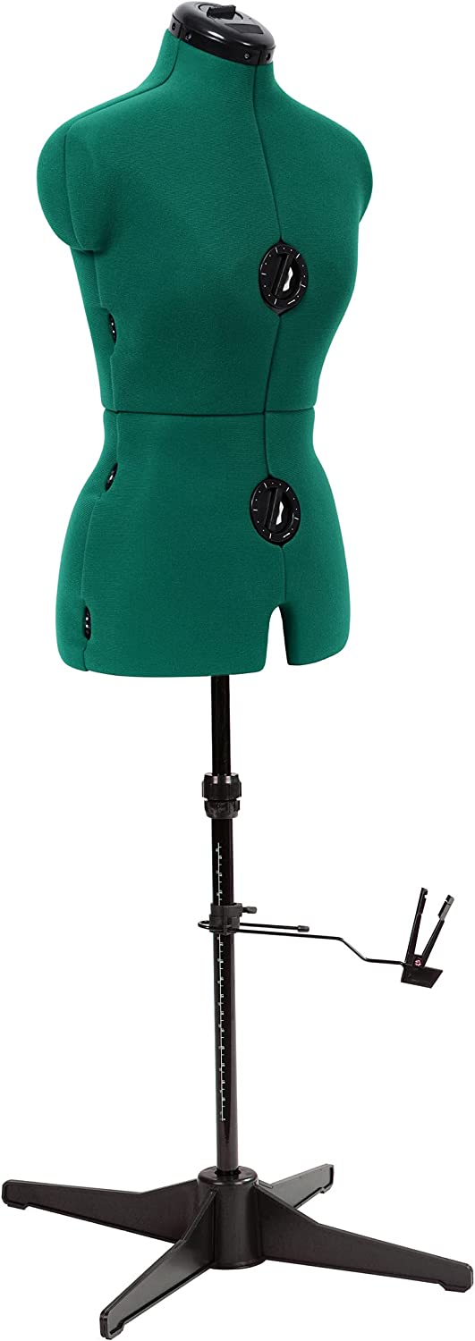 Dritz Sew You Adjustable Dress Form, Small, Opal Green