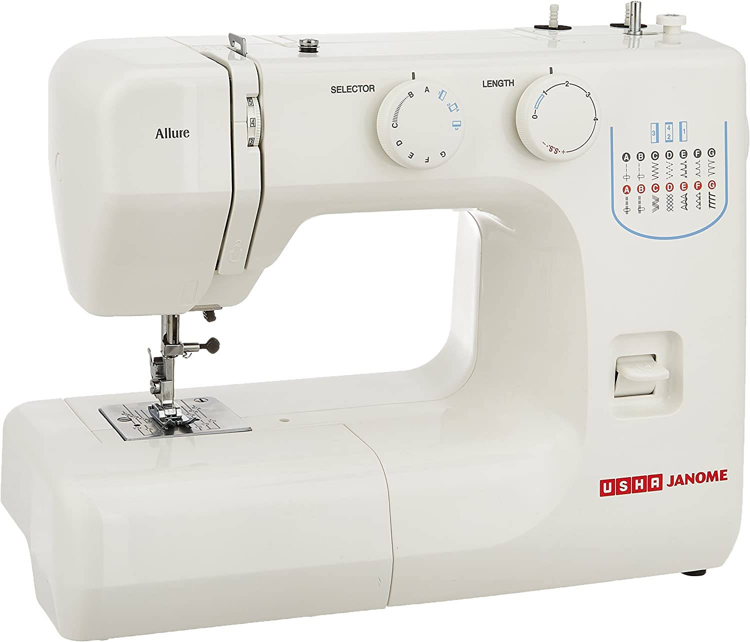 Usha Janome Allure Automatic Zig-Zag Electric Sewing Machine